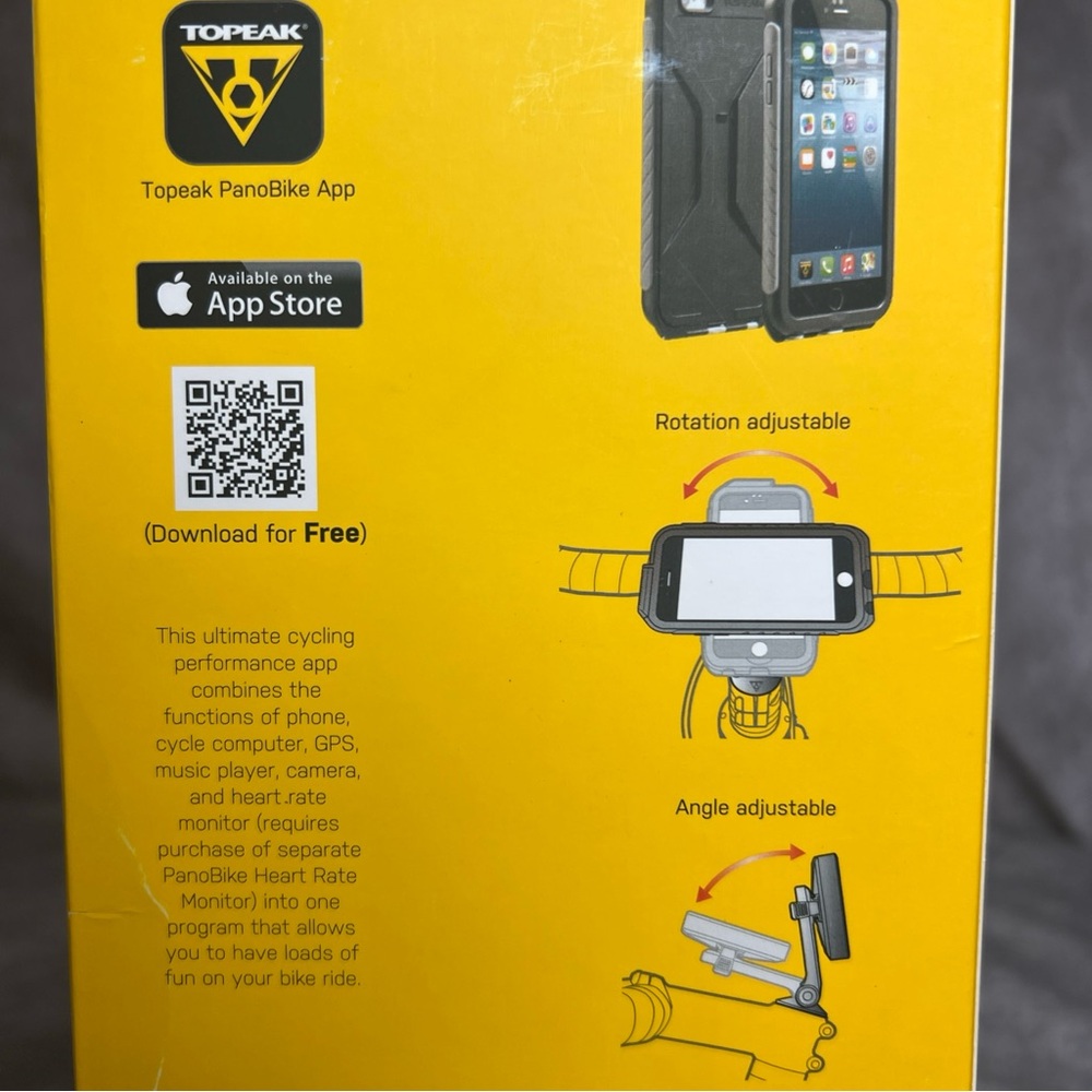 Topeak Weatherproof RideCase With RideCase Mount Works With iPhone 6 Plus - Picture 10 of 11